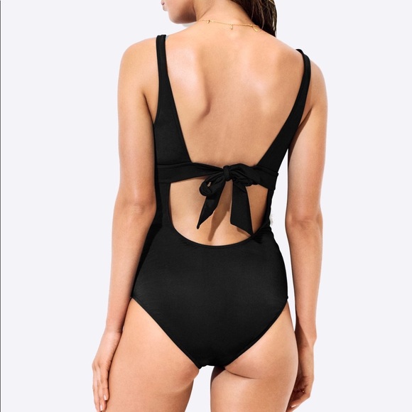 Seafolly Ibiza Escape Black one piece bathing suit - Picture 3 of 6
